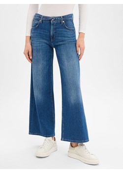 Cambio Dżinsy - Palazzo cropped Kobiety Bawełna medium stone marmurkowy ze sklepu vangraaf w kategorii Jeansy damskie - zdjęcie 188038137