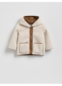Reserved - Kurtka z miękkim misiem - beżowy ze sklepu Reserved w kategorii Kurtki dziewczęce - zdjęcie 188038339