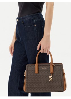 Torebka MICHAEL Michael Kors Laila 30R5G9IS6B Brązowy ze sklepu eobuwie.pl w kategorii Kuferki - zdjęcie 188038609