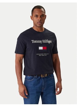 Tommy Hilfiger T-Shirt Embro Flag MW0MW42736 Granatowy Regular Fit ze sklepu MODIVO w kategorii T-shirty męskie - zdjęcie 188039139
