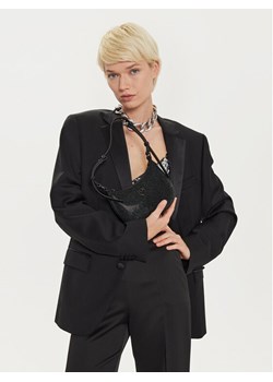 PINKO Torba PINKO BORSA HALF MOON BABY FULL STRASS BLOCK COLOR + PELLE - 103538-A21O Czarny ze sklepu MODIVO w kategorii Kopertówki - zdjęcie 188039205