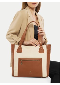 Beverly Hills Polo Club Torebka BHPC-C-002-07 Brązowy ze sklepu MODIVO w kategorii Torby Shopper bag - zdjęcie 188039206