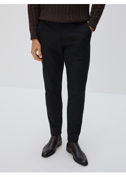 Reserved - Bawełniane spodnie slim fit - czarny ze sklepu Reserved w kategorii Spodnie męskie - zdjęcie 188039796