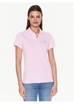 Polo Ralph Lauren Polo 211870245013 Różowy Slim Fit ze sklepu MODIVO w kategorii Bluzki damskie - zdjęcie 188040837