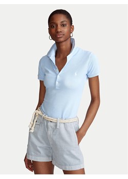 Polo Ralph Lauren Polo 211870245023 Niebieski Slim Fit ze sklepu MODIVO w kategorii Bluzki damskie - zdjęcie 188040856