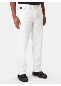 Versace Jeans Couture Jeansy 80GAB5RE CEWCA Biały Straight Fit ze sklepu MODIVO w kategorii Jeansy męskie - zdjęcie 188040859