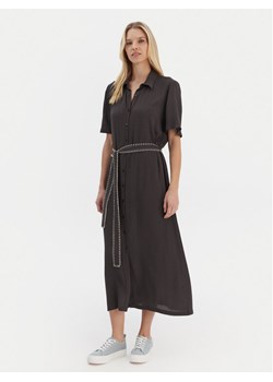 Roxy Sukienka koszulowa Island Escape Solid ERJWD03884 Szary Regular Fit ze sklepu MODIVO w kategorii Sukienki - zdjęcie 188040866