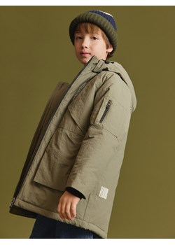 Reserved - Kurtka parka z kapturem - oliwkowy ze sklepu Reserved w kategorii Kurtki chłopięce - zdjęcie 188041225