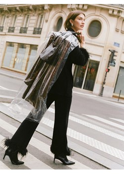 Reserved - Spodnie z piórami - czarny ze sklepu Reserved w kategorii Spodnie damskie - zdjęcie 188041936