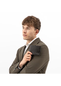 Wojas Ciemnobrązowy Portfel Męski Ze Skóry Licowej ze sklepu Wojas w kategorii Portfele męskie - zdjęcie 188042058