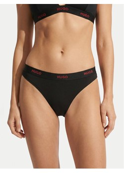 HUGO Stringi 50557101 Czarny ze sklepu MODIVO w kategorii Majtki damskie - zdjęcie 188047266