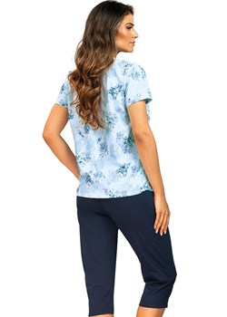 Piżama damska z nogawką 3/4 041, Kolor niebiesko-granatowy, Rozmiar S, Wies-MANN ze sklepu Intymna w kategorii Piżamy damskie - zdjęcie 188047517