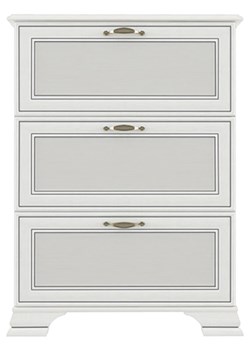 Duża trzydrzwiowa szafka na buty fineline crema L3-K56 ze sklepu Edinos.pl w kategorii Zestawy mebli do przedpokoju - zdjęcie 188047588