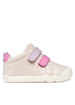 Sneakersy Geox B Steppieup Girl B4663A 000CL C1698 Écru ze sklepu eobuwie.pl w kategorii Buty sportowe dziecięce - zdjęcie 188047886