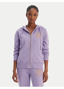 Versace Jeans Couture Bluza 80HAIT02 CF01T Fioletowy Regular Fit ze sklepu MODIVO w kategorii Bluzy damskie - zdjęcie 188048439
