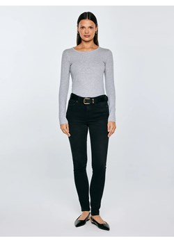 Bluzka damska z długim rękawem szara Classic 991 ze sklepu Big Star w kategorii Bluzki damskie - zdjęcie 188049518