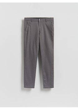 Reserved - Bawełniane spodnie slim fit - ciemnoszary ze sklepu Reserved w kategorii Spodnie męskie - zdjęcie 188049725