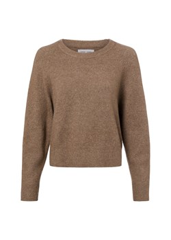 Samsøe Samsøe Damski sweter z dzianiny - Nor o-n Short z zawartością alpaki i merynosów Kobiety brązowy marmurkowy ze sklepu vangraaf w kategorii Swetry damskie - zdjęcie 188049739