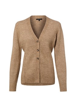 Opus Damski kardigan z wełną i alpaką - Dariel Kobiety Wełna brązowy marmurkowy ze sklepu vangraaf w kategorii Swetry damskie - zdjęcie 188049769