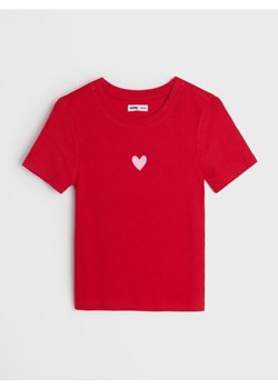 Sinsay - Koszulka z krótkim rękawem - czerwony ze sklepu Sinsay w kategorii Bluzki dziewczęce - zdjęcie 188050327