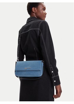 Torebka Karl Lagerfeld Jeans A3W30326 Niebieski ze sklepu eobuwie.pl w kategorii Listonoszki - zdjęcie 188053209