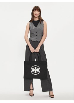 Torebka Tory Burch Ella 148792 Czarny ze sklepu eobuwie.pl w kategorii Torby Shopper bag - zdjęcie 188053277