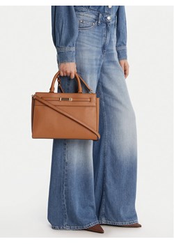 Torebka MICHAEL Michael Kors Primrose 30S4G12S2P Brązowy ze sklepu eobuwie.pl w kategorii Kuferki - zdjęcie 188053439