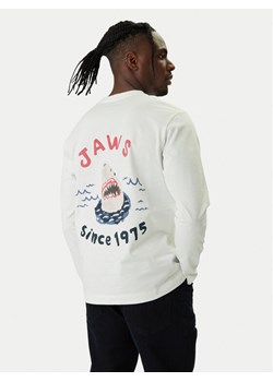 Jack & Jones Longsleeve Jaws 12286615 Biały Relaxed Fit ze sklepu MODIVO w kategorii T-shirty męskie - zdjęcie 188054087