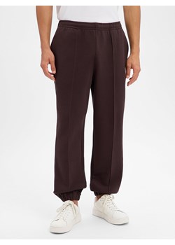 Lacoste Męskie spodnie dresowe Mężczyźni czekoladowy wypukły wzór tkaniny ze sklepu vangraaf w kategorii Spodnie męskie - zdjęcie 188055606