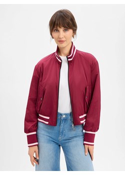 Marc Cain Damska dwustronna kurtka bomber Kobiety bordowy wzorzysty ze sklepu vangraaf w kategorii Kurtki damskie - zdjęcie 188055629