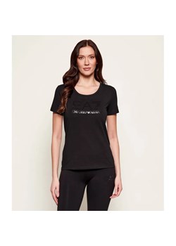 EA7 T-shirt | Slim Fit ze sklepu Gomez Fashion Store w kategorii Bluzki damskie - zdjęcie 188055895