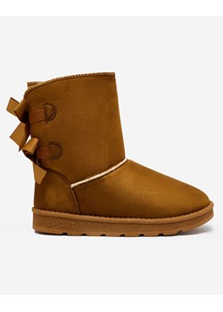 Royalfashion Buty a'la śniegowce damskie w kolorze camelowym Aerfifi ze sklepu royalfashion.pl w kategorii Śniegowce damskie - zdjęcie 188057798