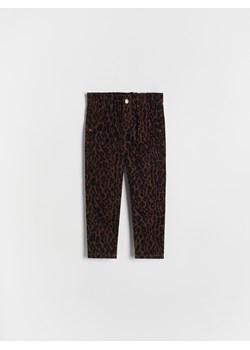 Reserved - Spodnie w zwierzęcy wzór - wielobarwny ze sklepu Reserved w kategorii Spodnie dziewczęce - zdjęcie 188057857