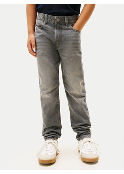 Tommy Hilfiger Jeansy KB0KB10038 M Szary Straight Fit ze sklepu MODIVO w kategorii Spodnie dziewczęce - zdjęcie 188057976