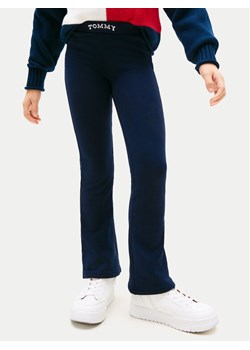 Tommy Hilfiger Legginsy Foil KG0KG08980 Granatowy Slim Fit ze sklepu MODIVO w kategorii Spodnie chłopięce - zdjęcie 188058006