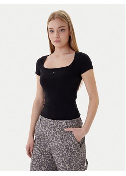 Tommy Jeans T-Shirt DW0DW21837 Czarny Slim Fit ze sklepu MODIVO w kategorii Bluzki damskie - zdjęcie 188058145