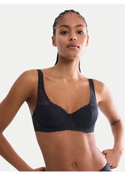 Triumph Biustonosz balkonetka Amourette Graphic 10228981 Czarny ze sklepu MODIVO w kategorii Biustonosze - zdjęcie 188058166