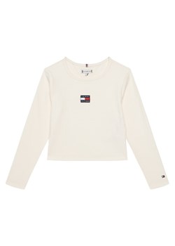Tommy Hilfiger Bluzka KG0KG09065 D Écru Regular Fit ze sklepu MODIVO w kategorii Bluzki dziewczęce - zdjęcie 188058199