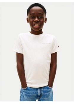 Tommy Hilfiger T-Shirt Mini Corp KS0KS00661 Écru Regular Fit ze sklepu MODIVO w kategorii T-shirty chłopięce - zdjęcie 188058235