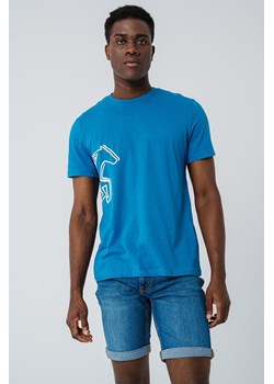 Męski T-Shirt Mustang Style Austin Sea of Belize 1016493 5444 ze sklepu YouNeedit.pl w kategorii T-shirty męskie - zdjęcie 188060477