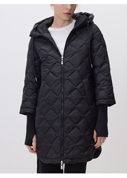 Reserved - Długa kurtka z kapturem - czarny ze sklepu Reserved w kategorii Kurtki damskie - zdjęcie 188060675
