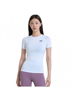 Damska koszulka treningowa Under Armour UA HG Authentics Comp SS - biała ze sklepu Sportstylestory.com w kategorii Bluzki damskie - zdjęcie 188061088