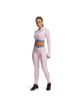 Damskie legginsy treningowe Under Armour Heatgear Rib Legging - różowe ze sklepu Sportstylestory.com w kategorii Spodnie damskie - zdjęcie 188061195