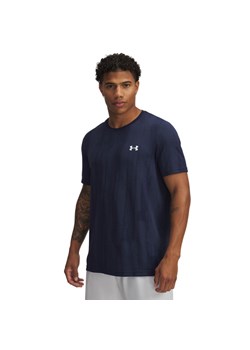 Męska koszulka treningowa Under Armour Vanish Seamless Novelty SS - granatowa ze sklepu Sportstylestory.com w kategorii T-shirty męskie - zdjęcie 188061228