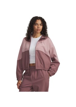 Damska kurtka Under Armour UA Rival Woven - różowa ze sklepu Sportstylestory.com w kategorii Kurtki damskie - zdjęcie 188061287