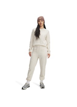 Damskie spodnie dresowe Under Armour UA Rival Terry Jogger - białe ze sklepu Sportstylestory.com w kategorii Spodnie damskie - zdjęcie 188061336