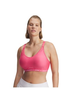 Biustonosz treningowy Under Armour UA Crossback Low Bra - różowy ze sklepu Sportstylestory.com w kategorii Biustonosze - zdjęcie 188061408
