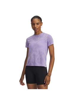 Damska koszulka do biegania Under Armour UA Launch Jacquard SS - fioletowa ze sklepu Sportstylestory.com w kategorii Bluzki damskie - zdjęcie 188061536