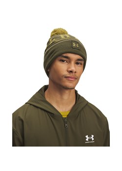 Męska czapka zimowa Under Armour M Halftime Pom Beanie - khaki ze sklepu Sportstylestory.com w kategorii Czapki zimowe męskie - zdjęcie 188061567