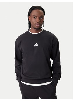 adidas Bluza Essentials Feel Cozy JE3837 Czarny Regular Fit ze sklepu MODIVO w kategorii Bluzy męskie - zdjęcie 188062129